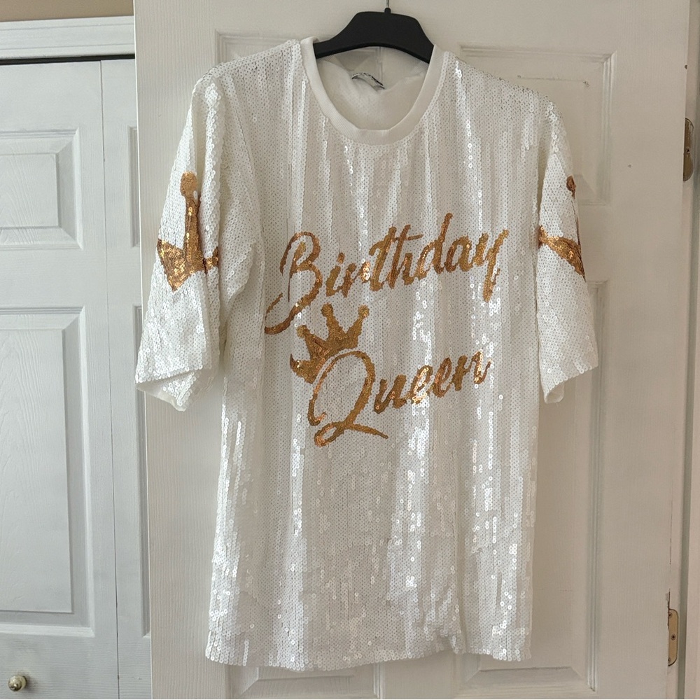 Birthday Queen Sequin Tunic